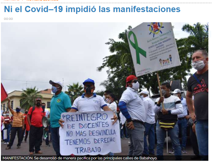 prensa 25 ni el covid