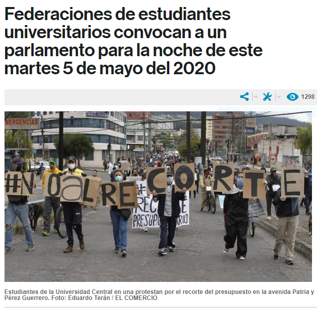 prensa 5 estudiantes